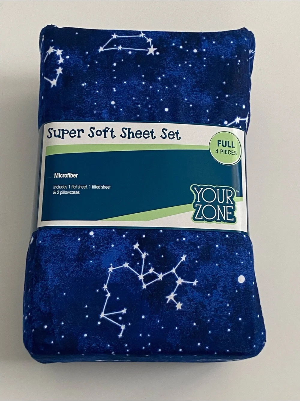 Your Zone Super Soft Constellation Stars Sheet Set Full Size bed set microfiber